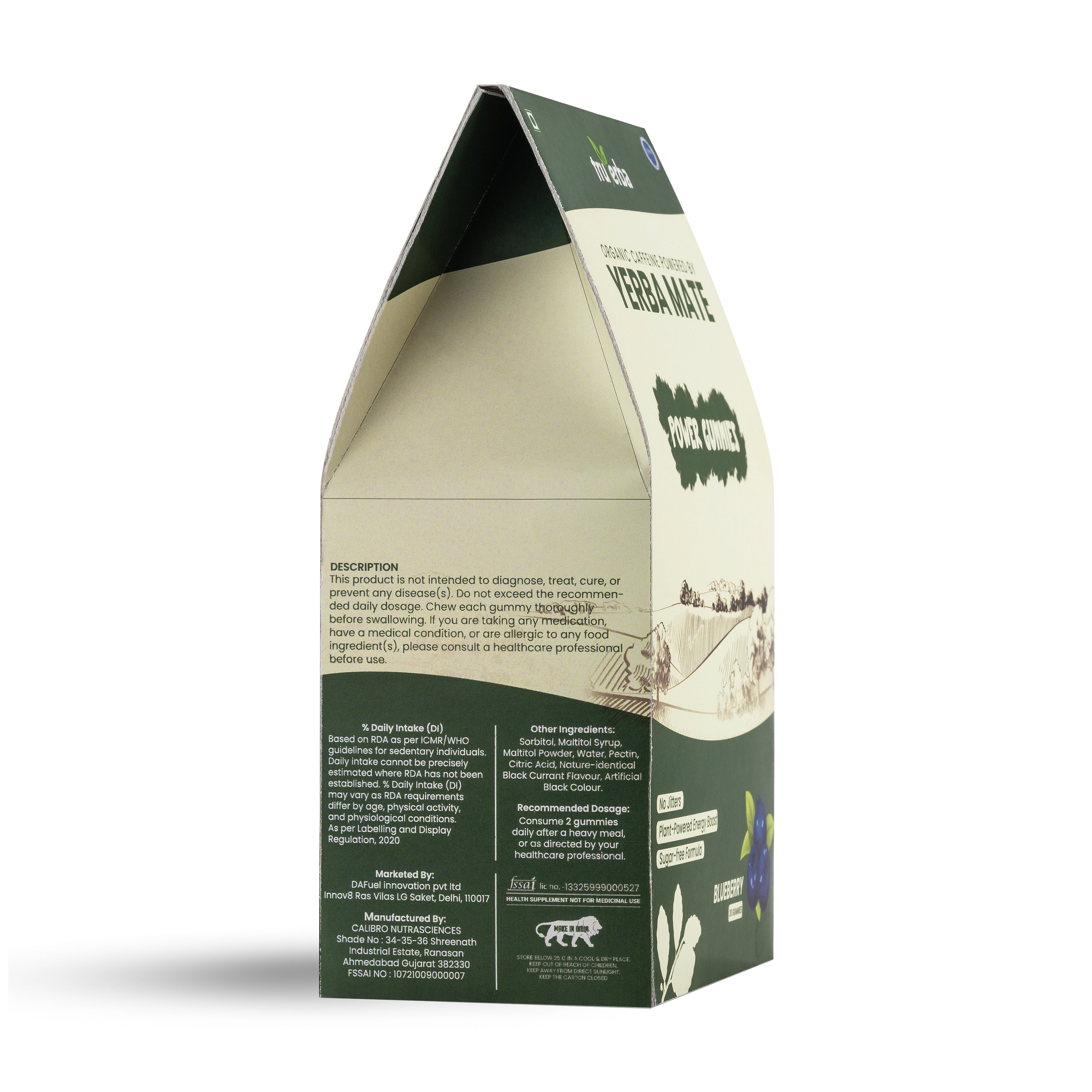 Yerba Mate Power Gummies Blueberry