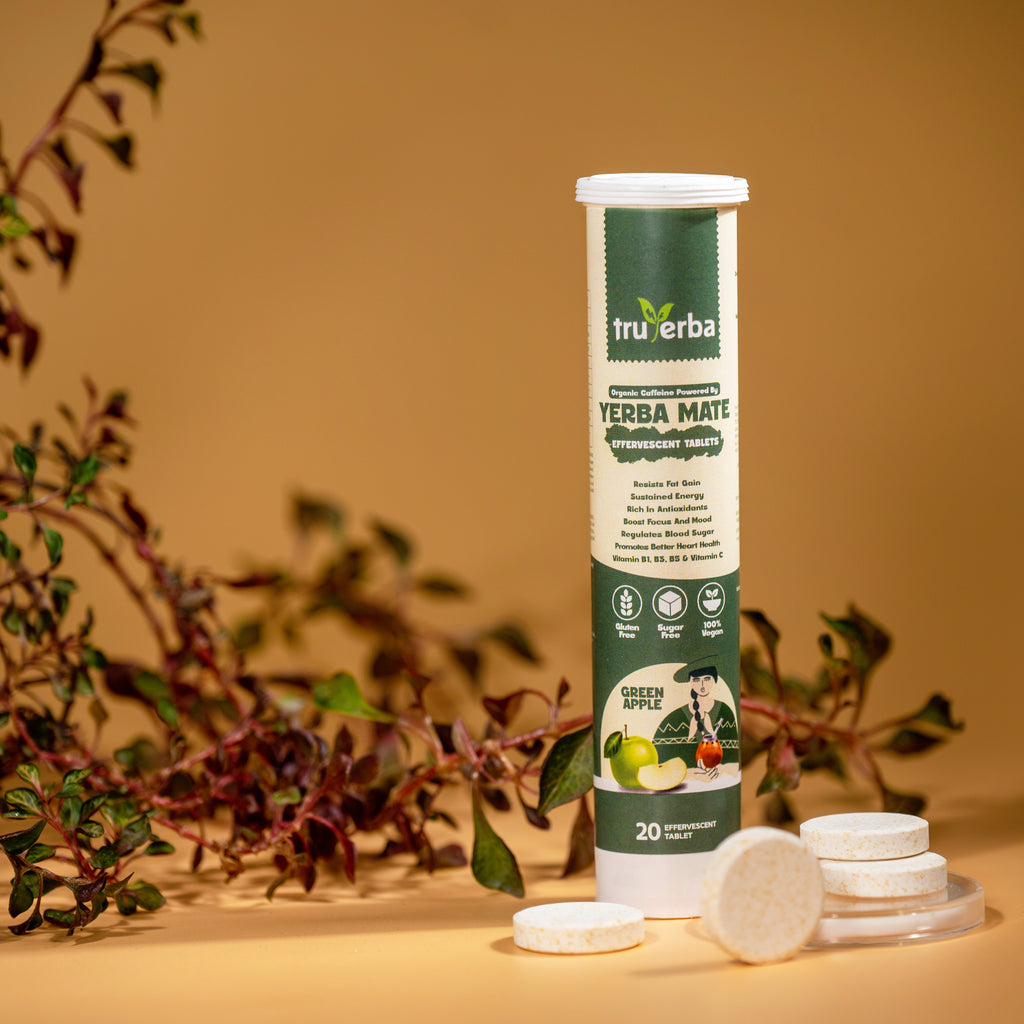 Yerba Mate Effervescent Tablets Green Apple